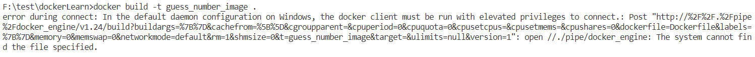 error during connect